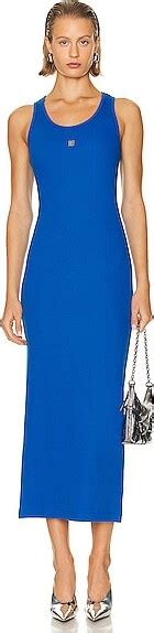 givenchy moroccan blue|Tank dress in knit .